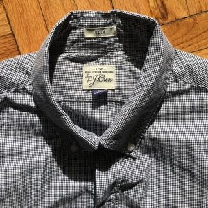 J Crew Slim Cotton Button Front Shirt